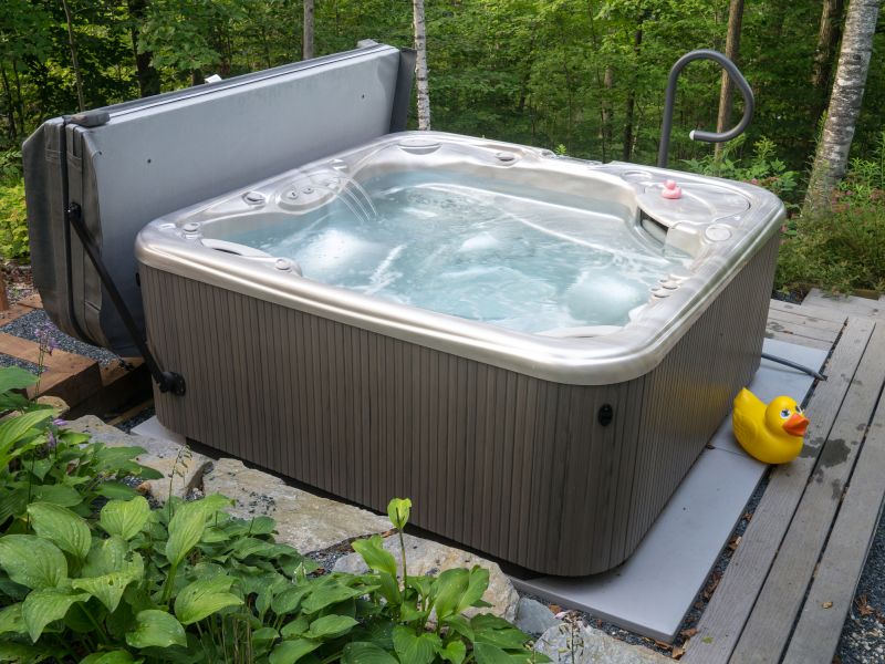 Finished Hot Tub Setup